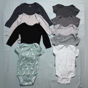 Lot of 6-9m Baby Boy Onesies